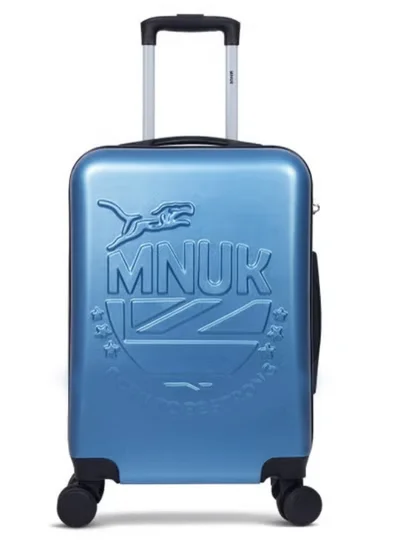 MNUK MANCHESTER 20inch Luggage bag| Polycarbonates & ABS Hardside Luggage Trolley with TSA Lock| Double 360Â° 4 Wheeler| Cabin-20 Inch| Blue